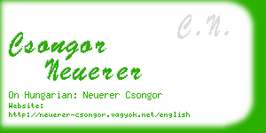 csongor neuerer business card